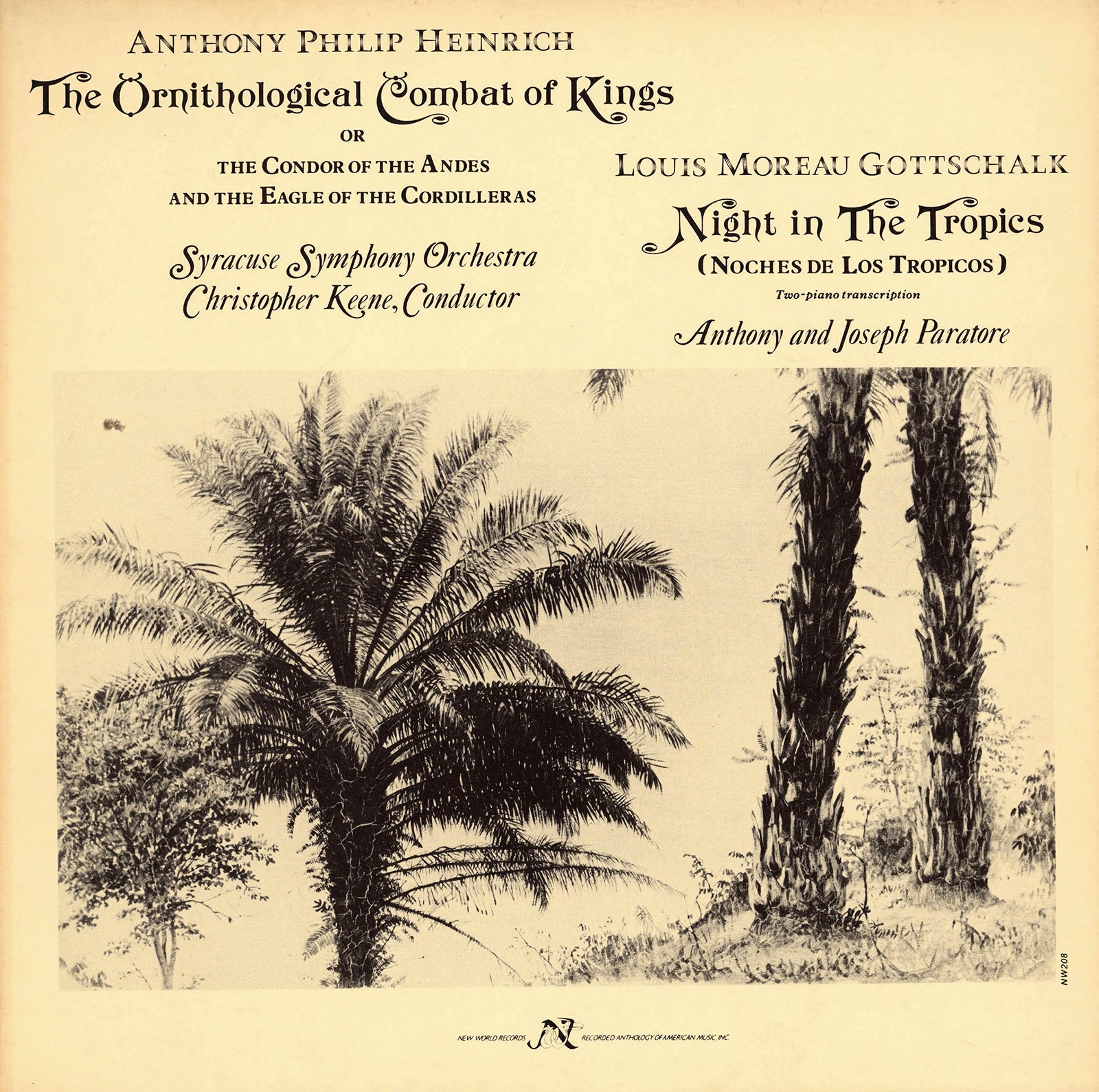 Anthony Philip Heinrich/ Louis Moreau Gottschalk – New World Records