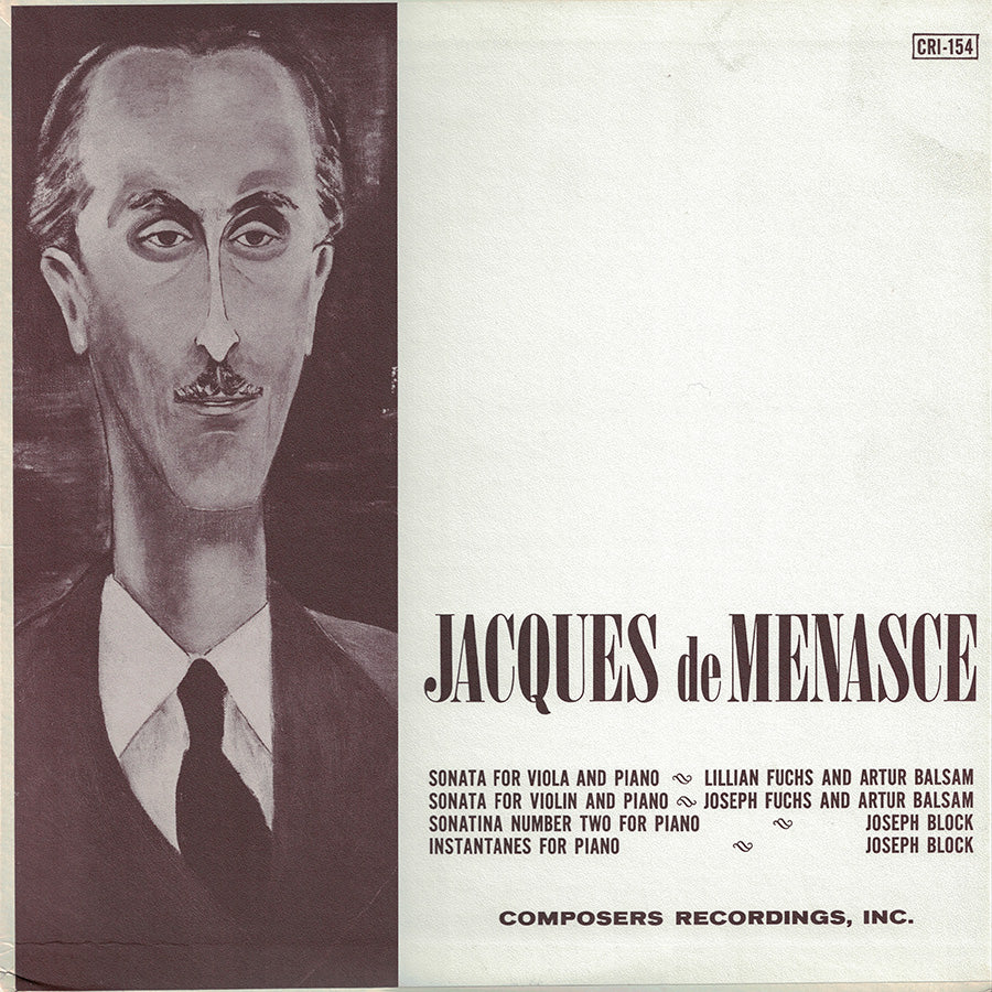 Jacques de Menasce: Chamber & Solo Piano Works