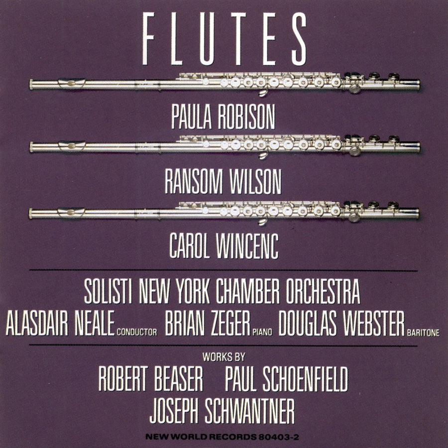 Flutes: Beaser/Schoenfield/Schwantner