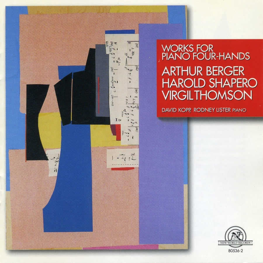 Works for Piano 4-Hands by Shapero, Berger, and Thomson
