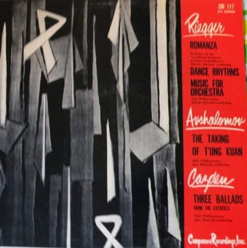 Riegger, Avshalomov & Cazden: Orchestral Works